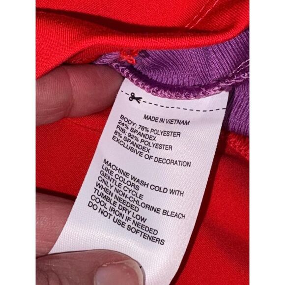 DSG Tank Top Womens Size M Red Purple Athletic Mock Neck Performance Fitness - Picture 6 of 7